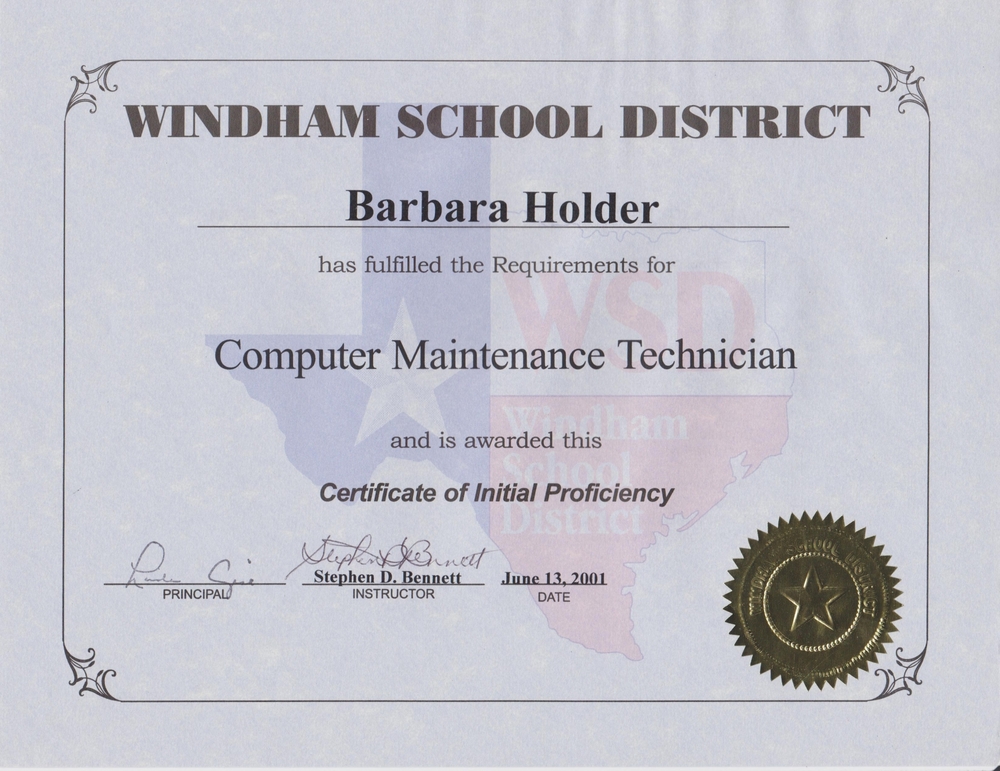 Computer Maintenance Tecnician